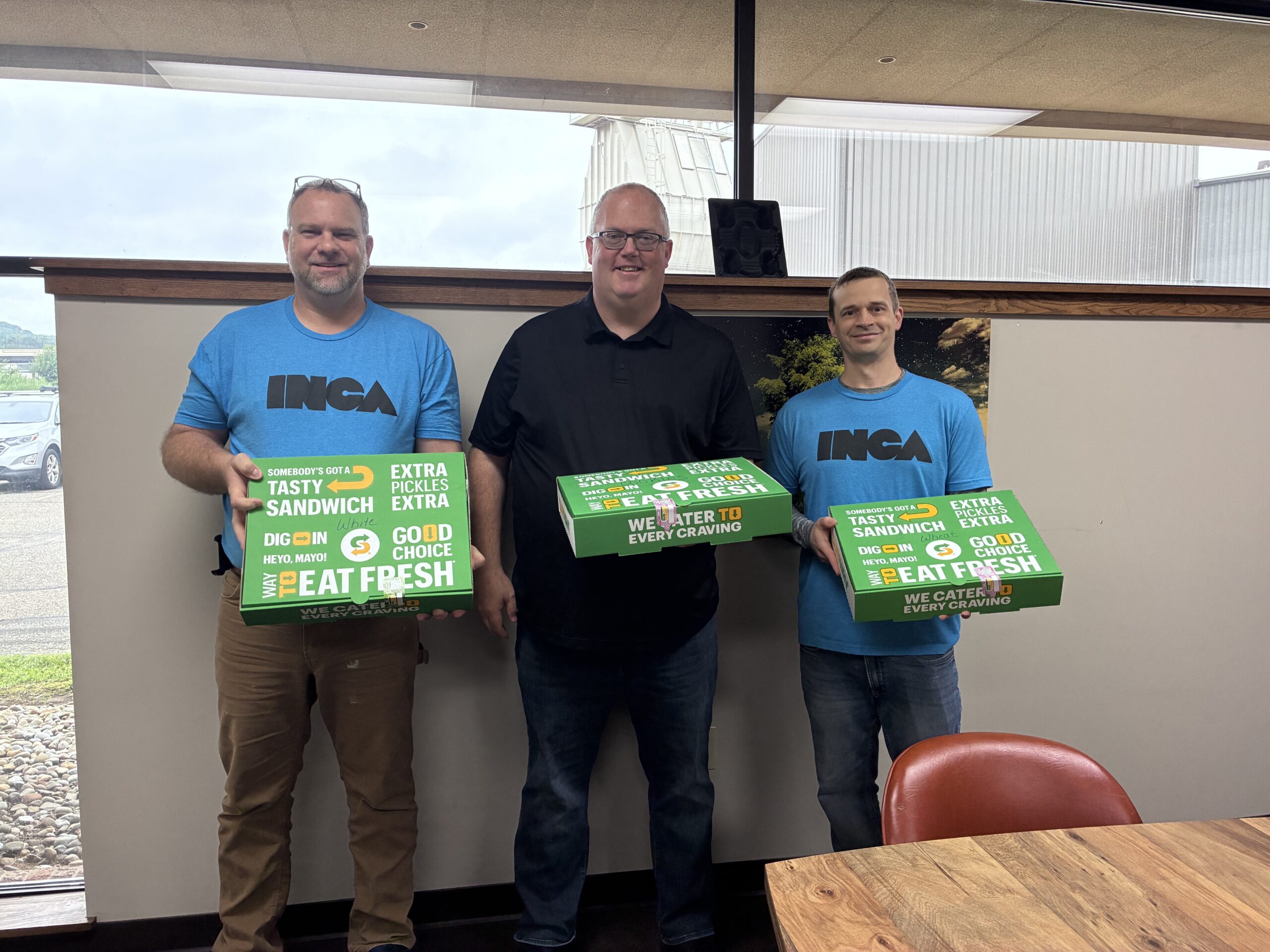 Inca Presswood Pallets wins Subway Hump Day Party Tray Giveaway - WJER Radio 100.9FM & 1450AM